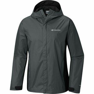 🆕Columbia Men's Timber Pointe II Waterproof Hooded Rain Jacket, Black, NWT